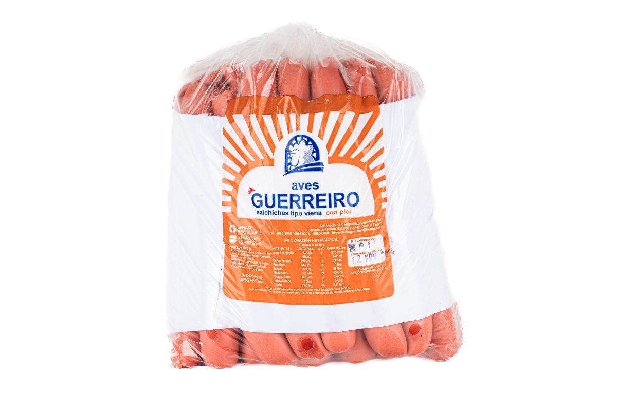 Salchicha Viena con Piel Guerreiro